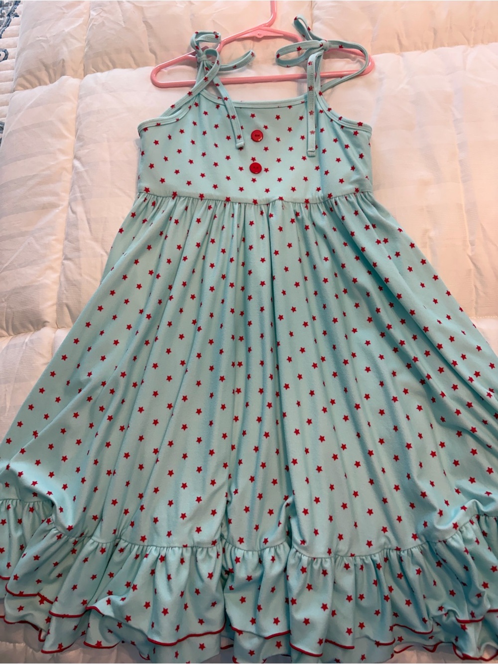 jane + jo Light Blue Star Print Dress